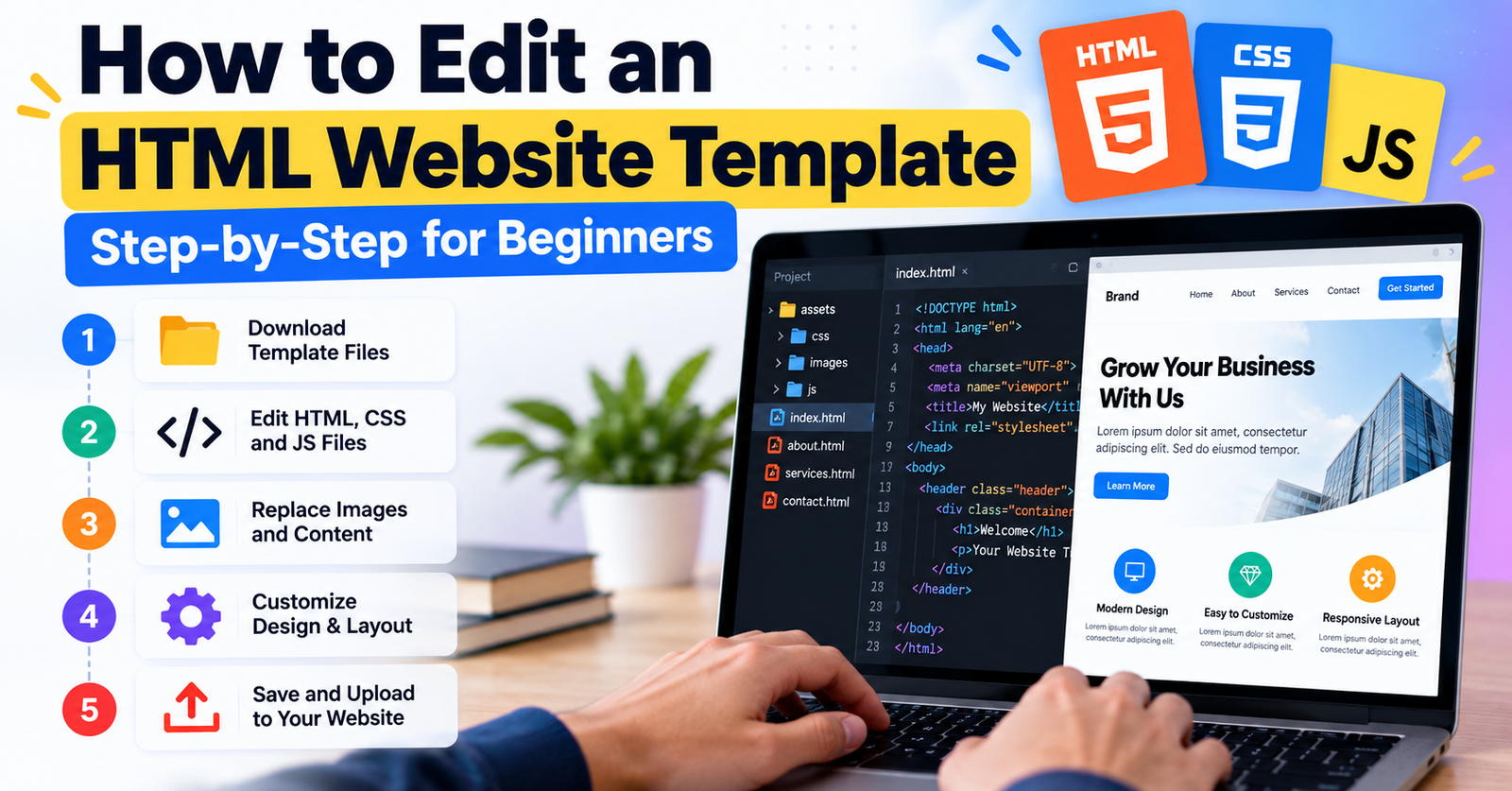 How to Edit an HTML Website Template: Step-by-Step for Beginners