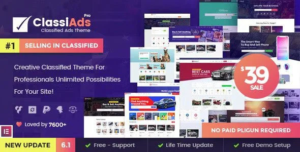 Classiads Classified Ads WordPress Theme