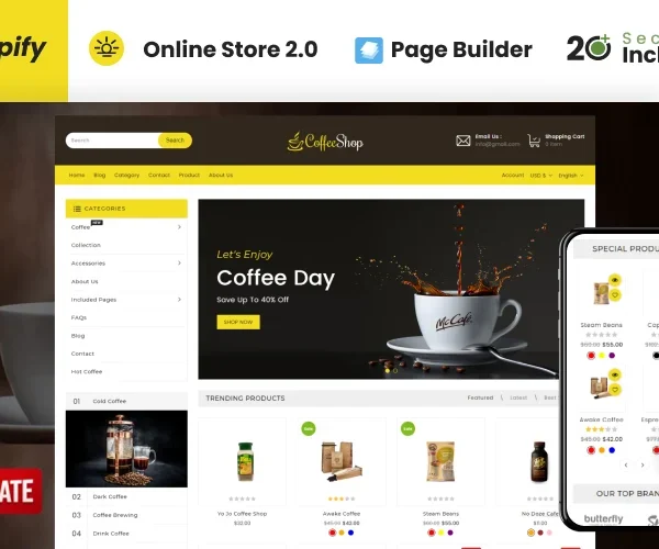 Drinks & Beverages Store Shopify Theme