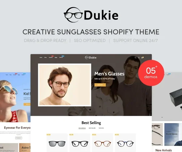 Dukie – Creative Sunglasses Responsive Shopify Theme